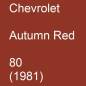 Preview: Chevrolet, Autumn Red, 80 (1981).